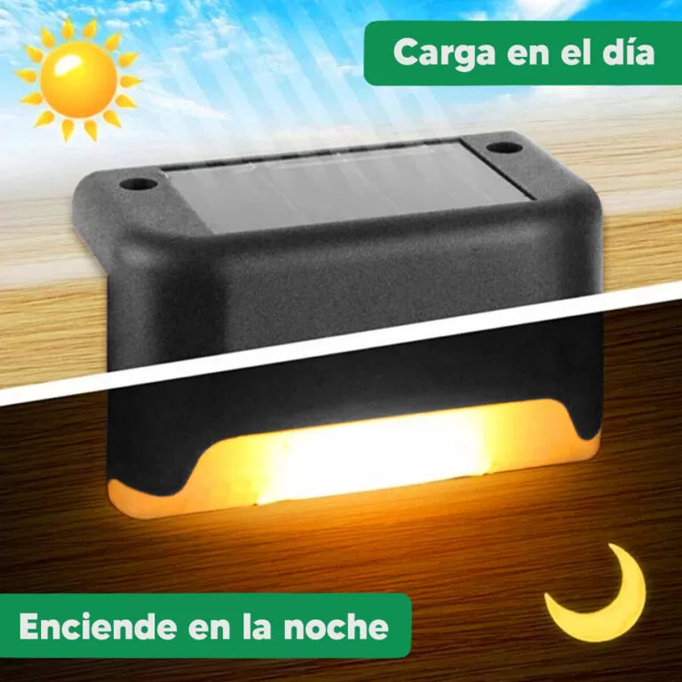 LUCES  SOLAR ECOLOGICA DE BORDE PACK POR 4 UNDS