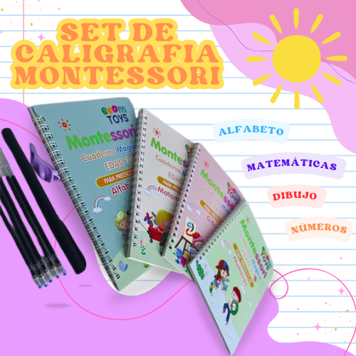 SET DE CALIGRAFIA x 4 LIBROS